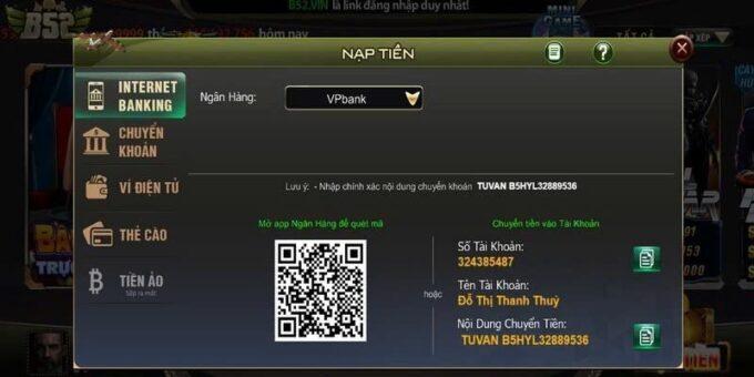 Nạp Tiền B52